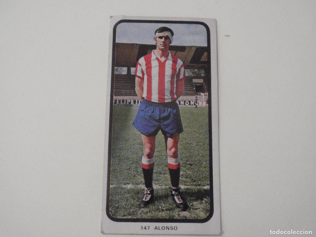 Cartes &agrave; collectionner de Football: Cromo de f&uacute;tbol 147 ALONSO - Sporting de Gij&oacute;n. Liga 1973 1974 RUIROMER - RUIZ ROMERO 73 74
