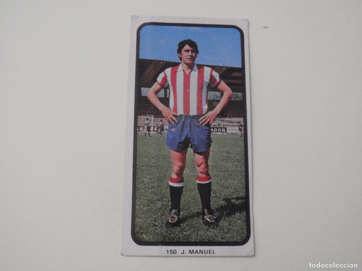 Figurine di Calcio: Cromo de f&uacute;tbol 150 JOSE MANUEL - Sporting de Gij&oacute;n. Liga 1973 1974 RUIROMER - RUIZ ROMERO 73 74