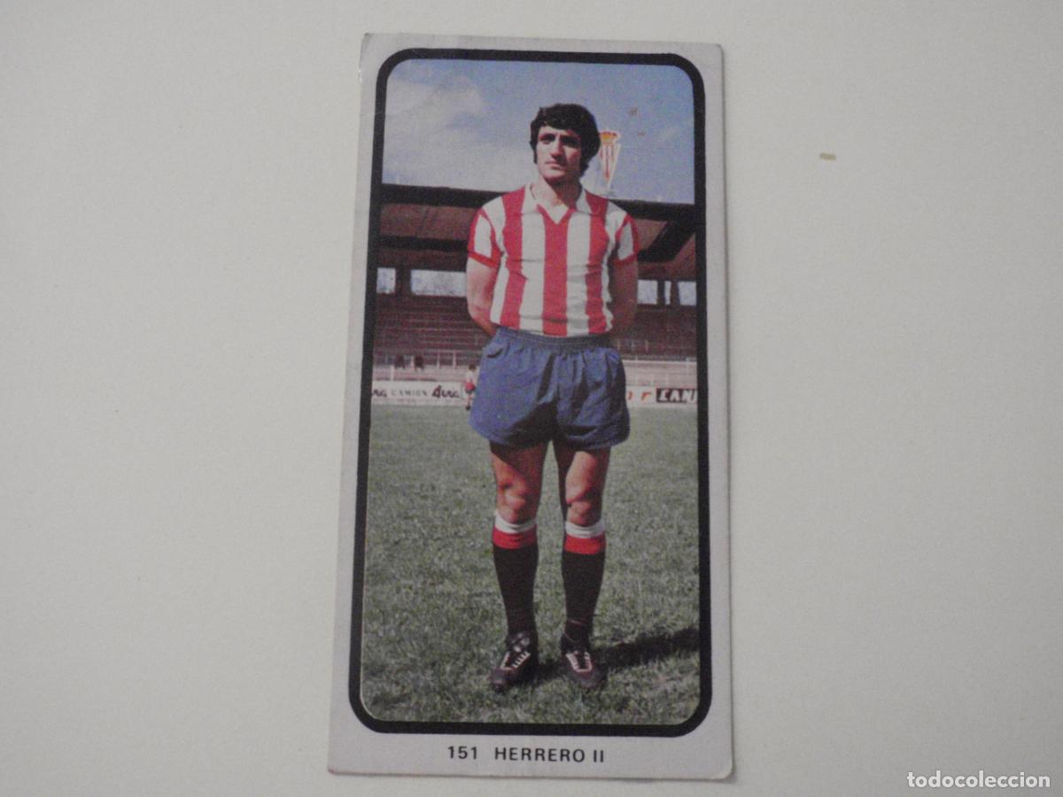 Cromos de f&uacute;tbol: Cromo de f&uacute;tbol 151 HERRERO II - Sporting de Gij&oacute;n. Liga 1973 1974 RUIROMER - RUIZ ROMERO 73 74