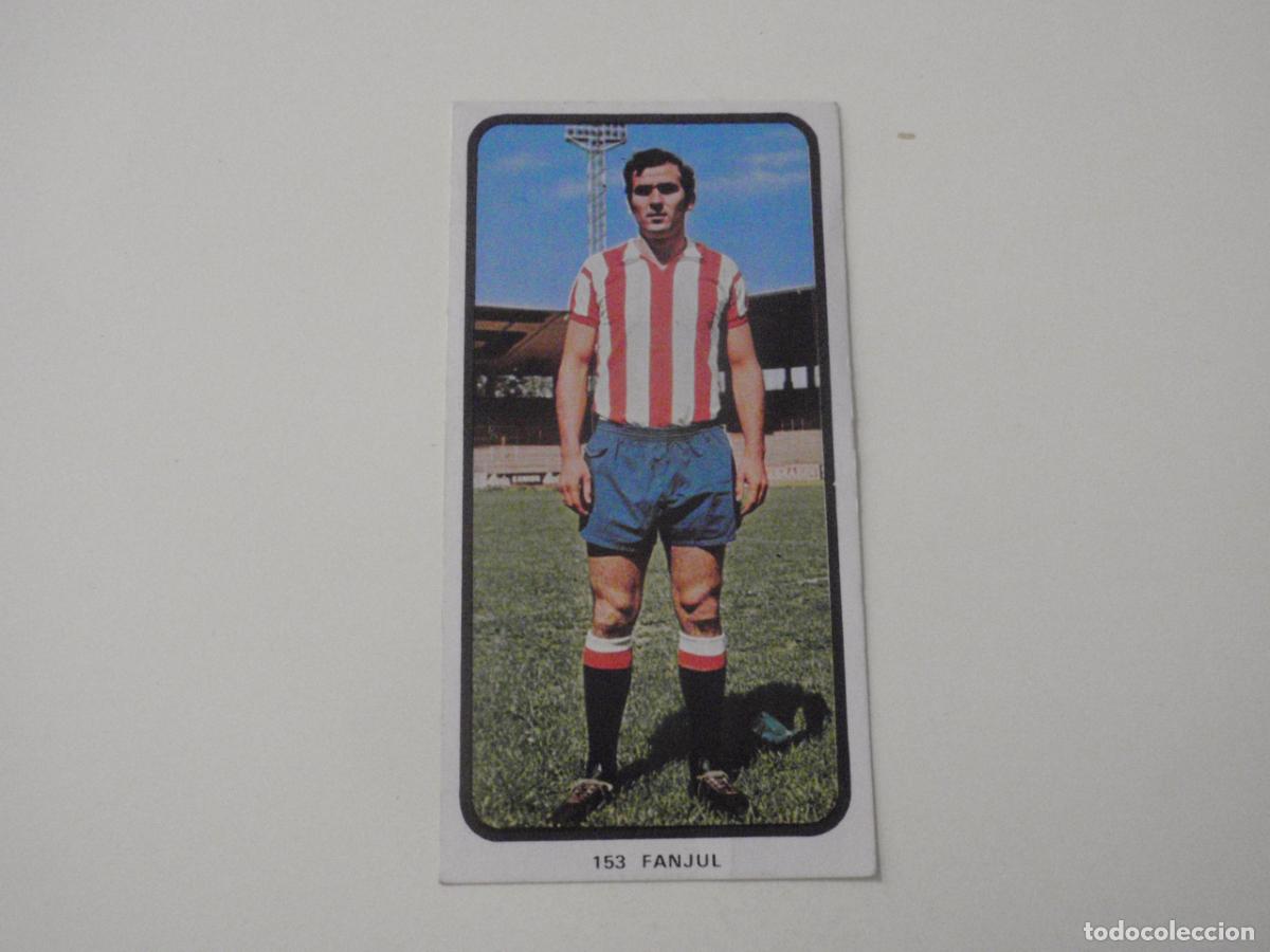 Cromos de Futebol: Cromo de f&uacute;tbol 153 FANJUL - Sporting de Gij&oacute;n. Liga 1973 1974 RUIROMER - RUIZ ROMERO 73 74
