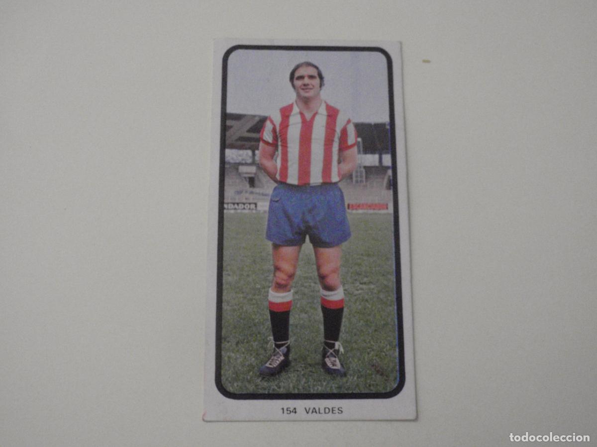 Cromos de Futebol: Cromo de f&uacute;tbol 154 VALDES - Sporting de Gij&oacute;n. Liga 1973 1974 RUIROMER - RUIZ ROMERO 73 74