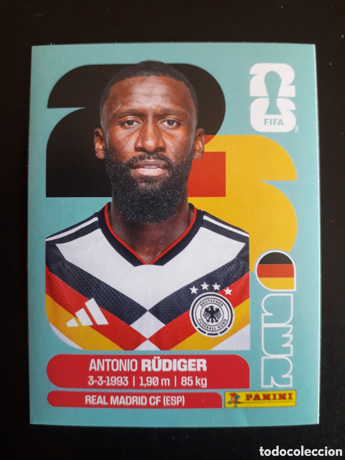 Football Stickers: R&Uuml;DIGER ALEMANIA GER 6 MUNDIAL F&Uacute;TBOL 2026 FIFA WORLD CUP PANINI SIN PEGAR PEDIDO M&Iacute;NIMO 3&euro;