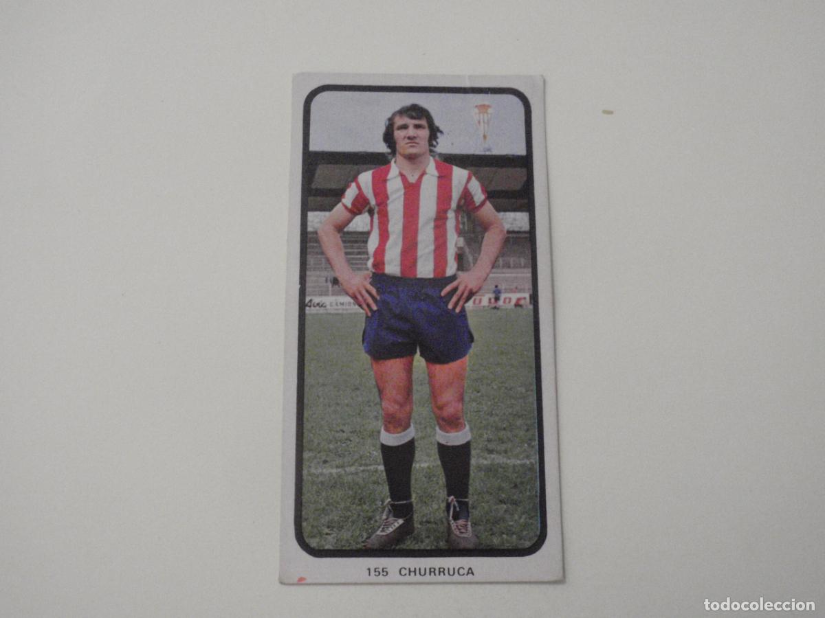 Cromos de f&uacute;tbol: Cromo de f&uacute;tbol 155 CHURRUCA - Sporting de Gij&oacute;n. Liga 1973 1974 RUIROMER - RUIZ ROMERO 73 74