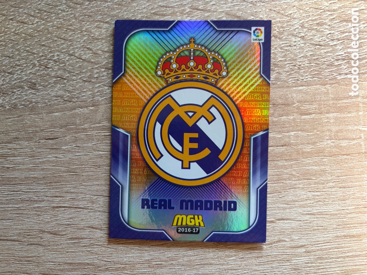 Cromos de f&uacute;tbol: 325 REAL MADRID ESCUDO MEGACRACKS MGK 2016 2017 16 17