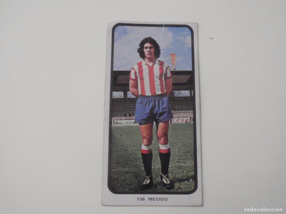 Cromos de f&uacute;tbol: Cromo de f&uacute;tbol 156 MEGIDO - Sporting de Gij&oacute;n. Liga 1973 1974 RUIROMER - RUIZ ROMERO 73 74