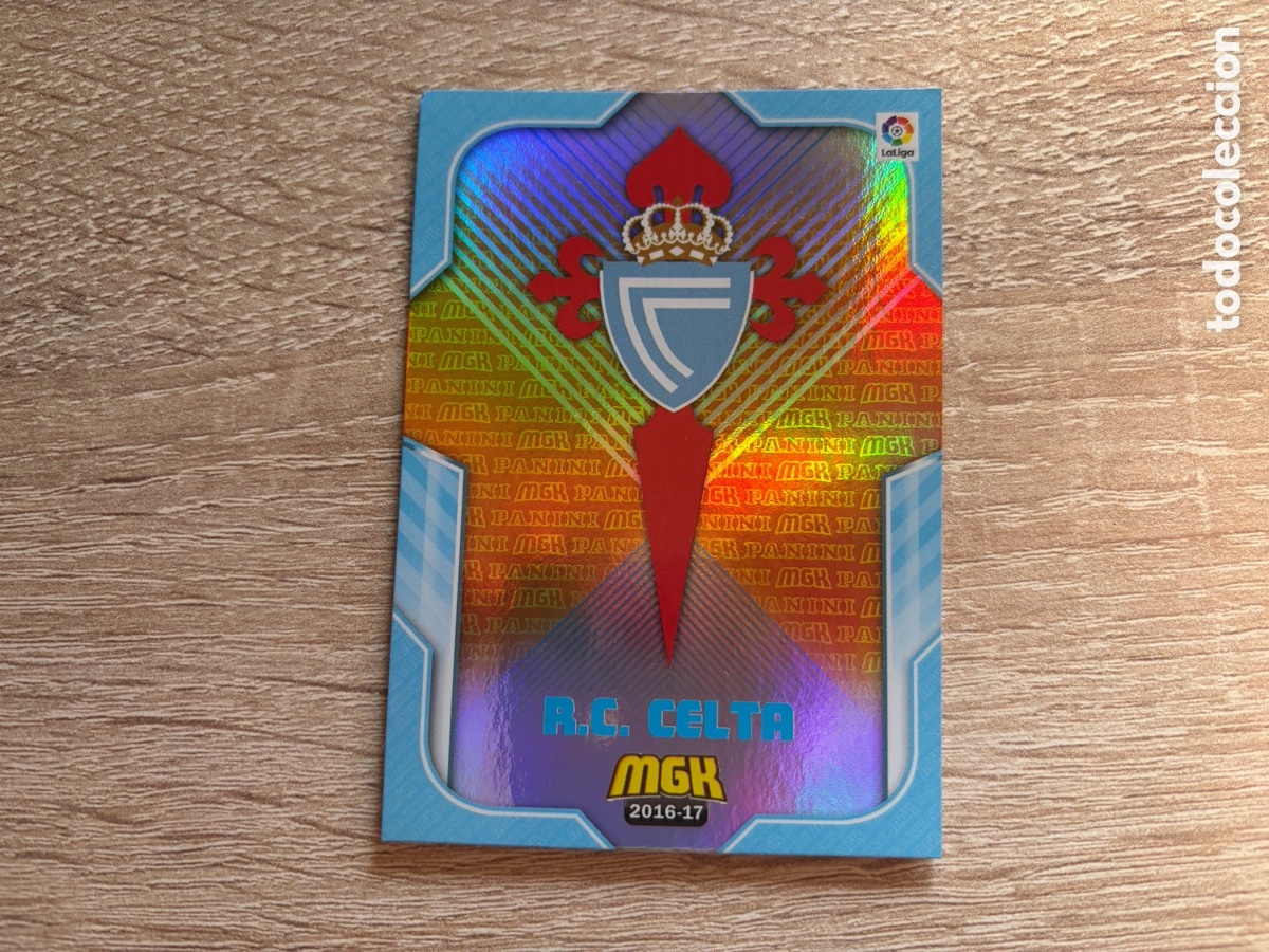 Cromos de f&uacute;tbol: 136 R.C. CELTA ESCUDO MEGACRACKS MGK 2016 2017 16 17