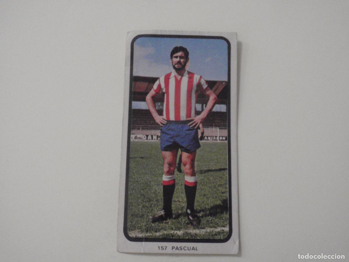 Cromos de f&uacute;tbol: Cromo de f&uacute;tbol 157 PASCUAL - Sporting de Gij&oacute;n. Liga 1973 1974 RUIROMER - RUIZ ROMERO 73 74