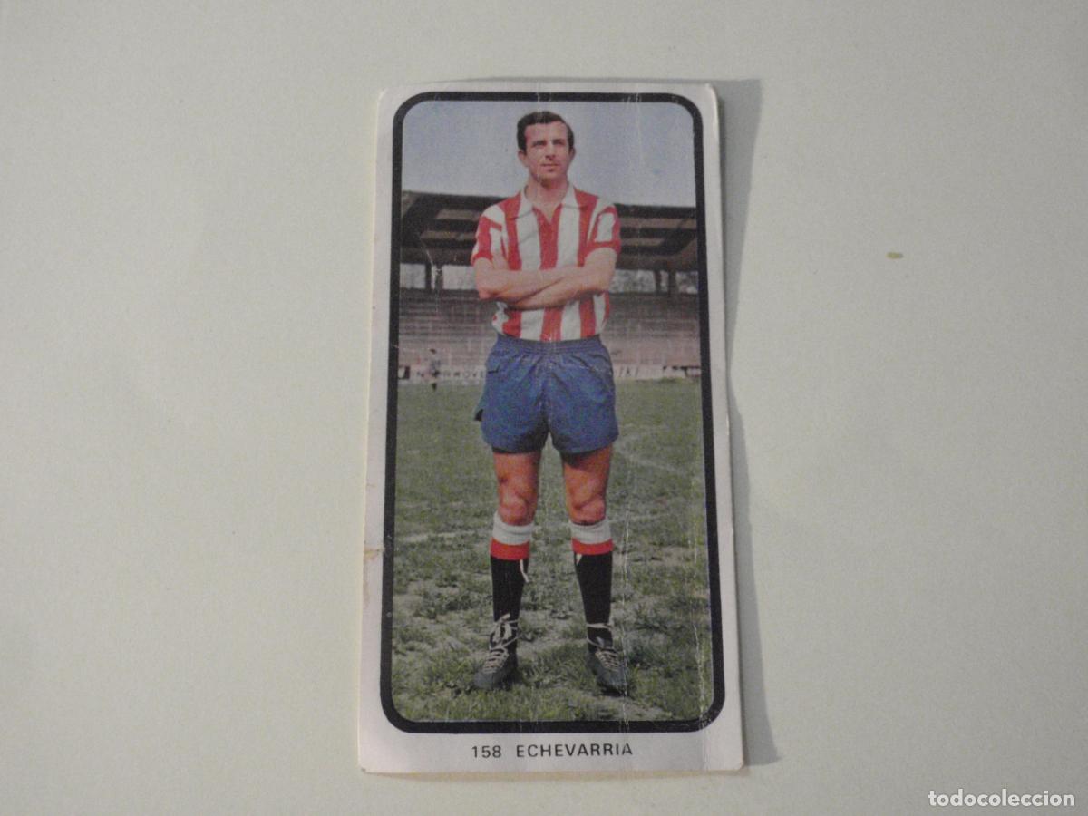 Cromos de f&uacute;tbol: Cromo de f&uacute;tbol 158 ECHEVARRIA - Sporting de Gij&oacute;n. Liga 1973 1974 RUIROMER - RUIZ ROMERO 73 74