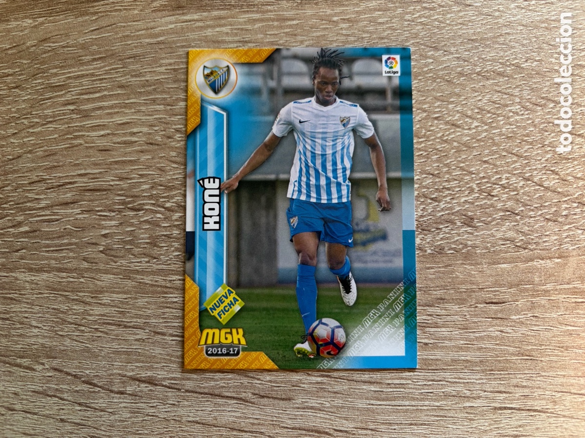Cromos de f&uacute;tbol: 357 BIS BAKARY KON&Eacute; NUEVA FICHA MEGACRACKS MGK 2016 2017 16 17 M&Aacute;LAGA CF