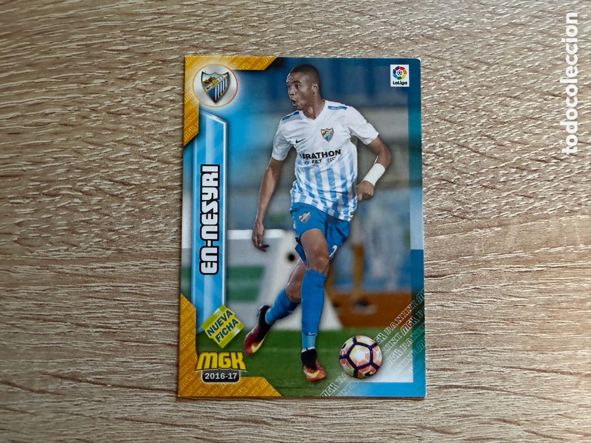 Cromos de f&uacute;tbol: 369 BIS YOUSSEF EN-NESYRI NUEVA FICHA MEGACRACKS MGK 2016 2017 16 17 M&Aacute;LAGA CF