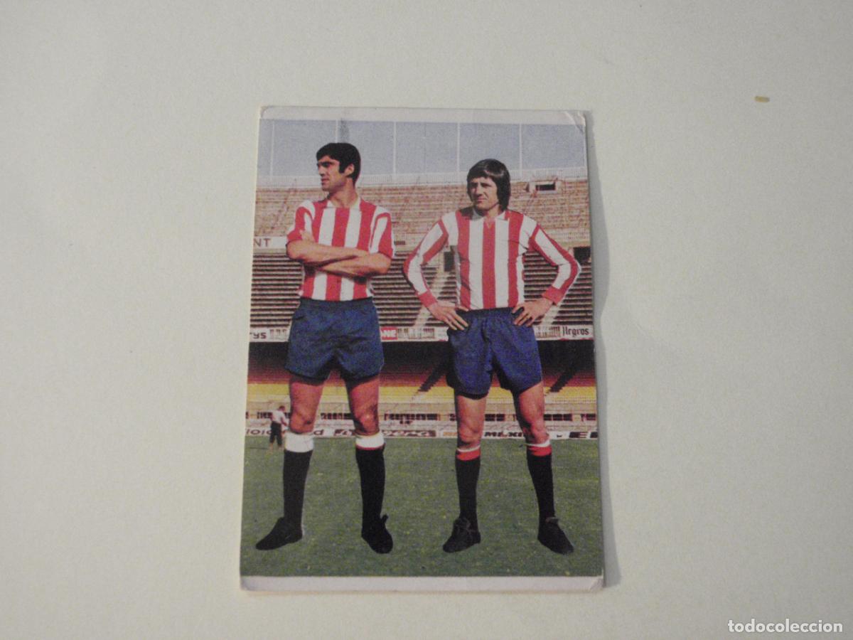 Football Stickers: Cromo de f&uacute;tbol 63 LANDUCCI - FABIAN (Sporting). Liga 1975 1976 RUIROMER - RUIZ ROMERO 75 76