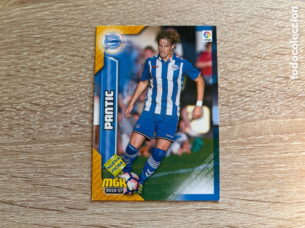 Football Stickers: 5 BIS ALEKSANDAR PANTIC NUEVA FICHA MEGACRACKS MGK 2016 2017 16 17 DEPORTIVO ALAV&Eacute;S