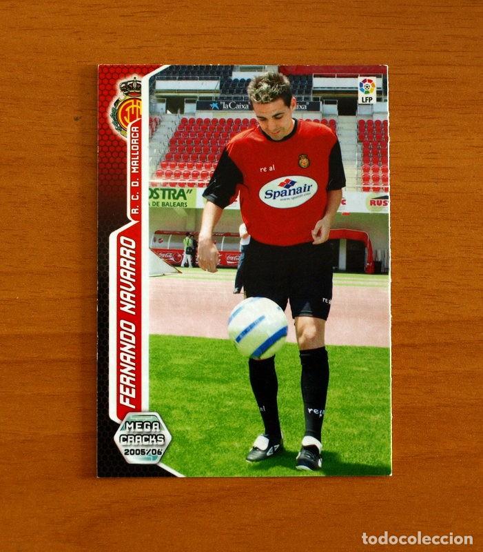 Football Stickers: Mallorca -N&ordm; 224 Fernando Navarro -Megacracks Las Fichas Liga 2005-2006-05-06 Mega Cracks Panini
