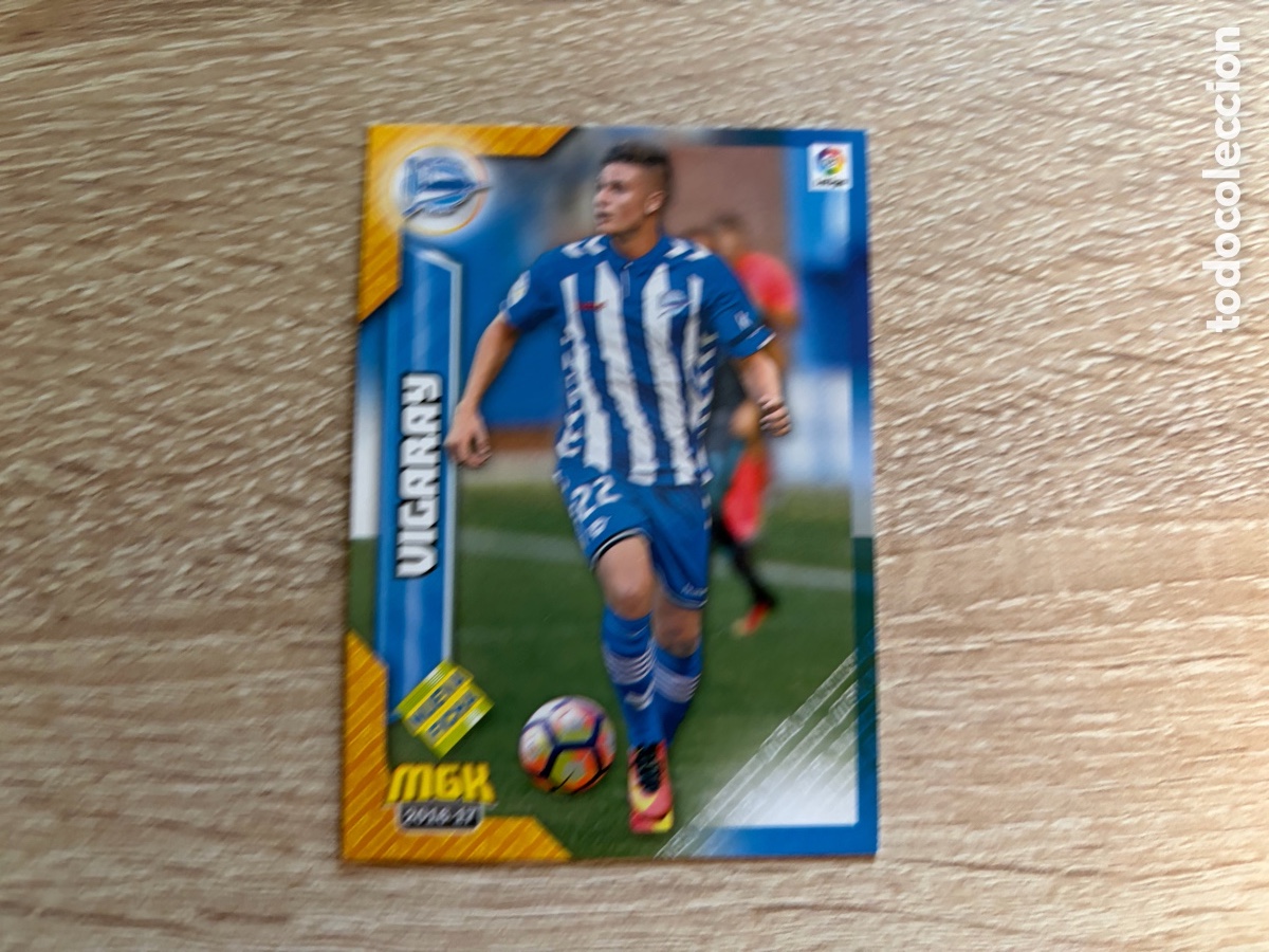 Football Stickers: 7 BIS VIGARAY NUEVA FICHA MEGACRACKS MGK 2016 2017 16 17 DEPORTIVO ALAV&Eacute;S