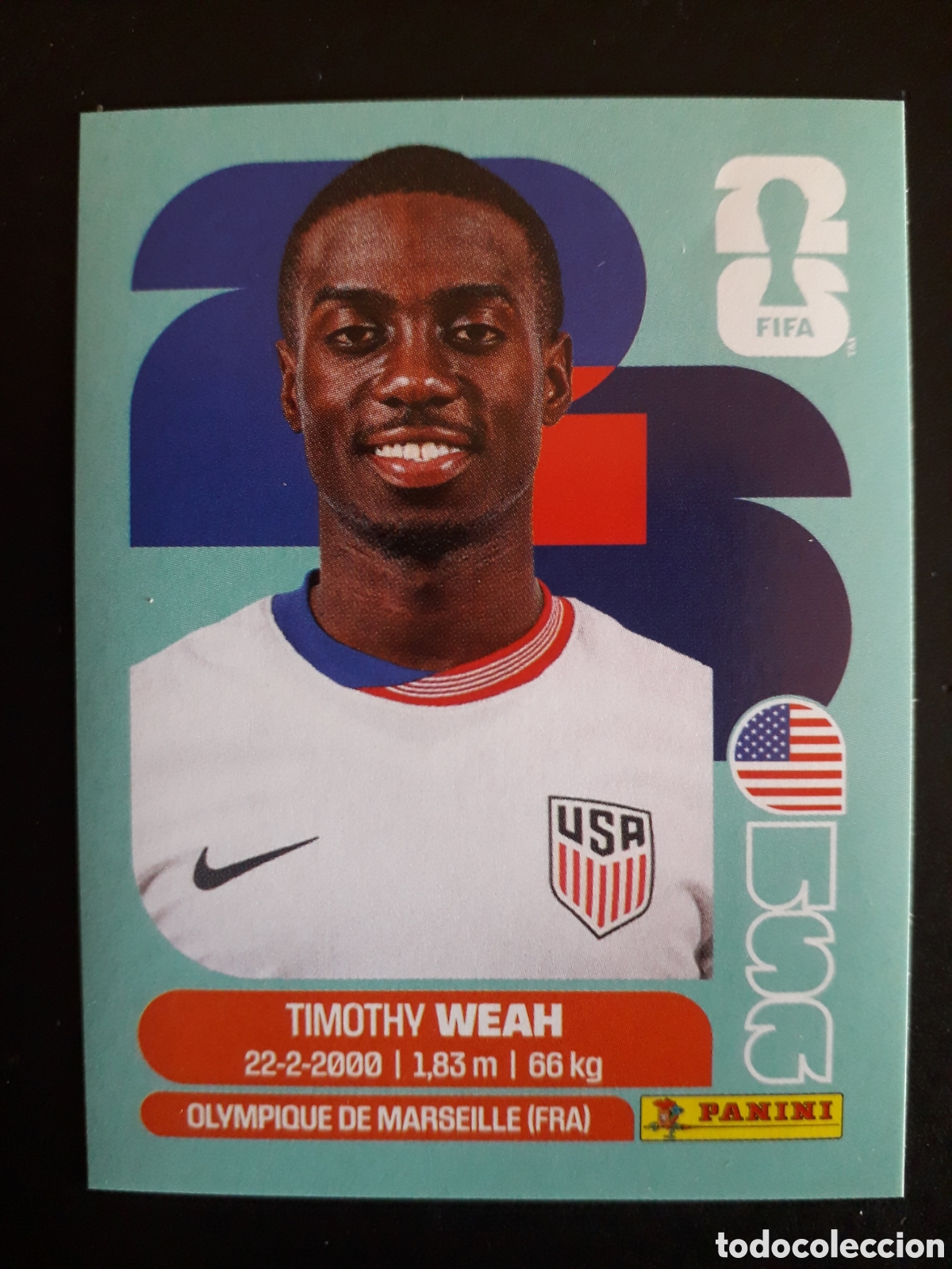 Football Stickers: WEAH ESTADOS UNIDOS USA 12 MUNDIAL F&Uacute;TBOL 2026 FIFA WORLD CUP PANINI SIN PEGAR PEDIDO M&Iacute;NIMO 3&euro;