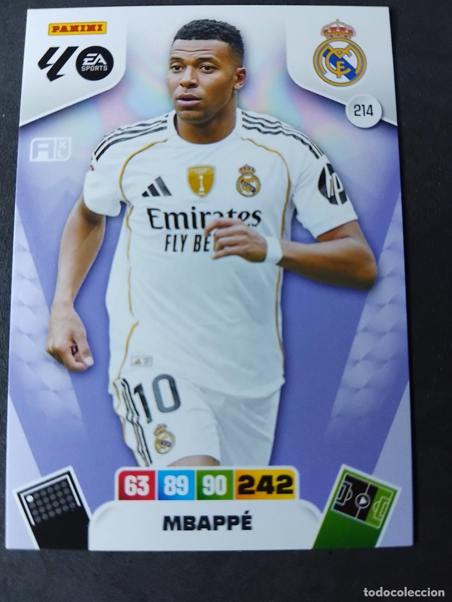 Football Stickers: 214 MBAPP&Eacute; - Real Madrid - Panini Adrenalyn XL La Liga 2025-26 2025 2026 KYLIAN MBAPPE