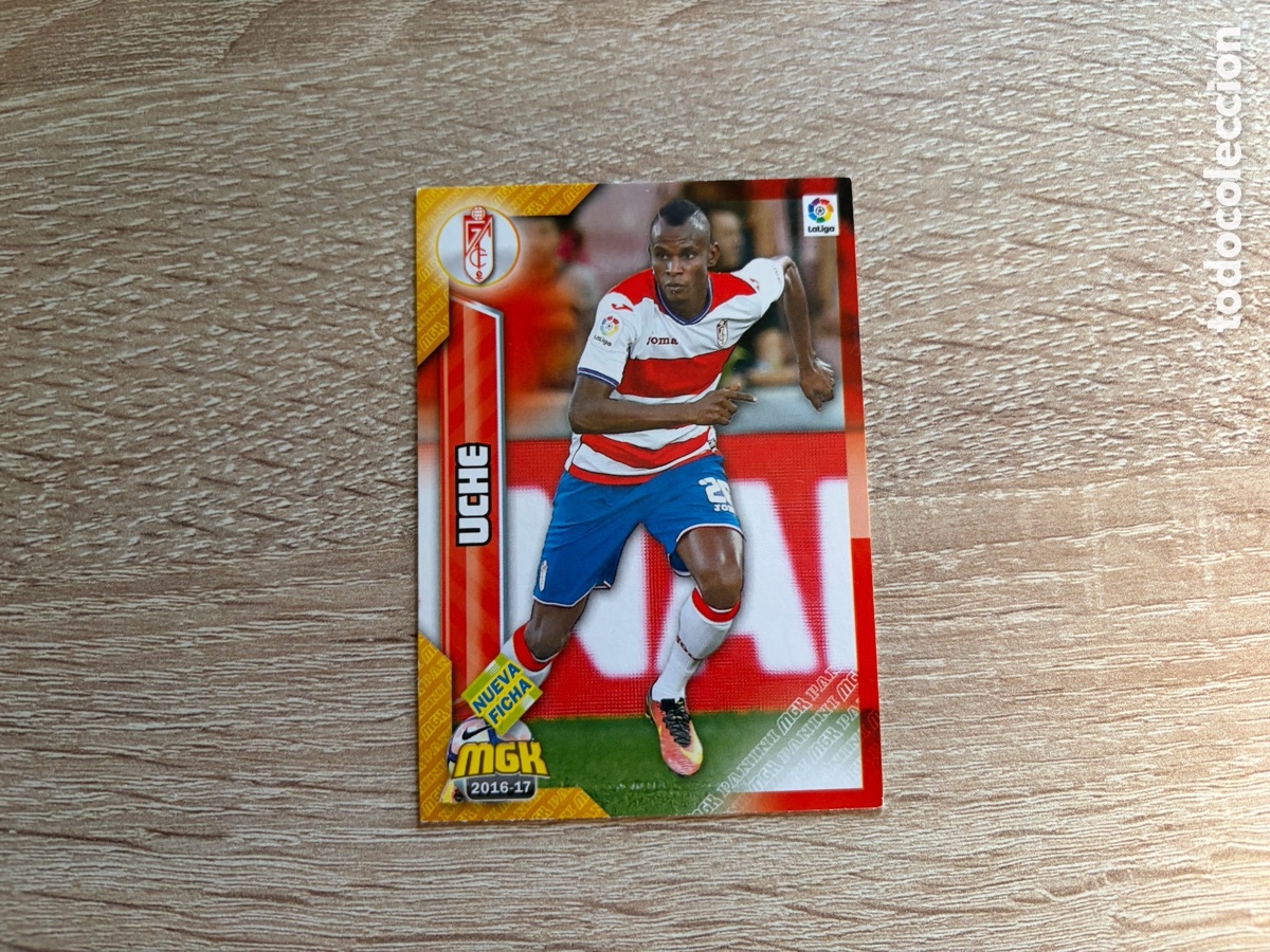 Cromos de f&uacute;tbol: 256 BIS UCHE HENRY AGBO NUEVA FICHA MEGACRACKS MGK 2016 2017 16 17 GRANADA CF