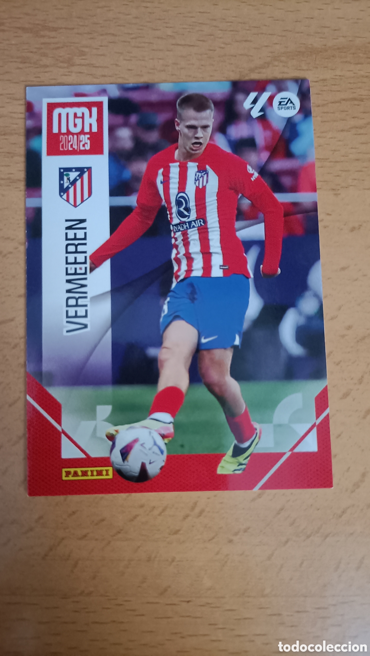 Cromos de f&uacute;tbol: Cromo Error Vermeeren Atl&eacute;tico de Madrid Megacracks 24/25