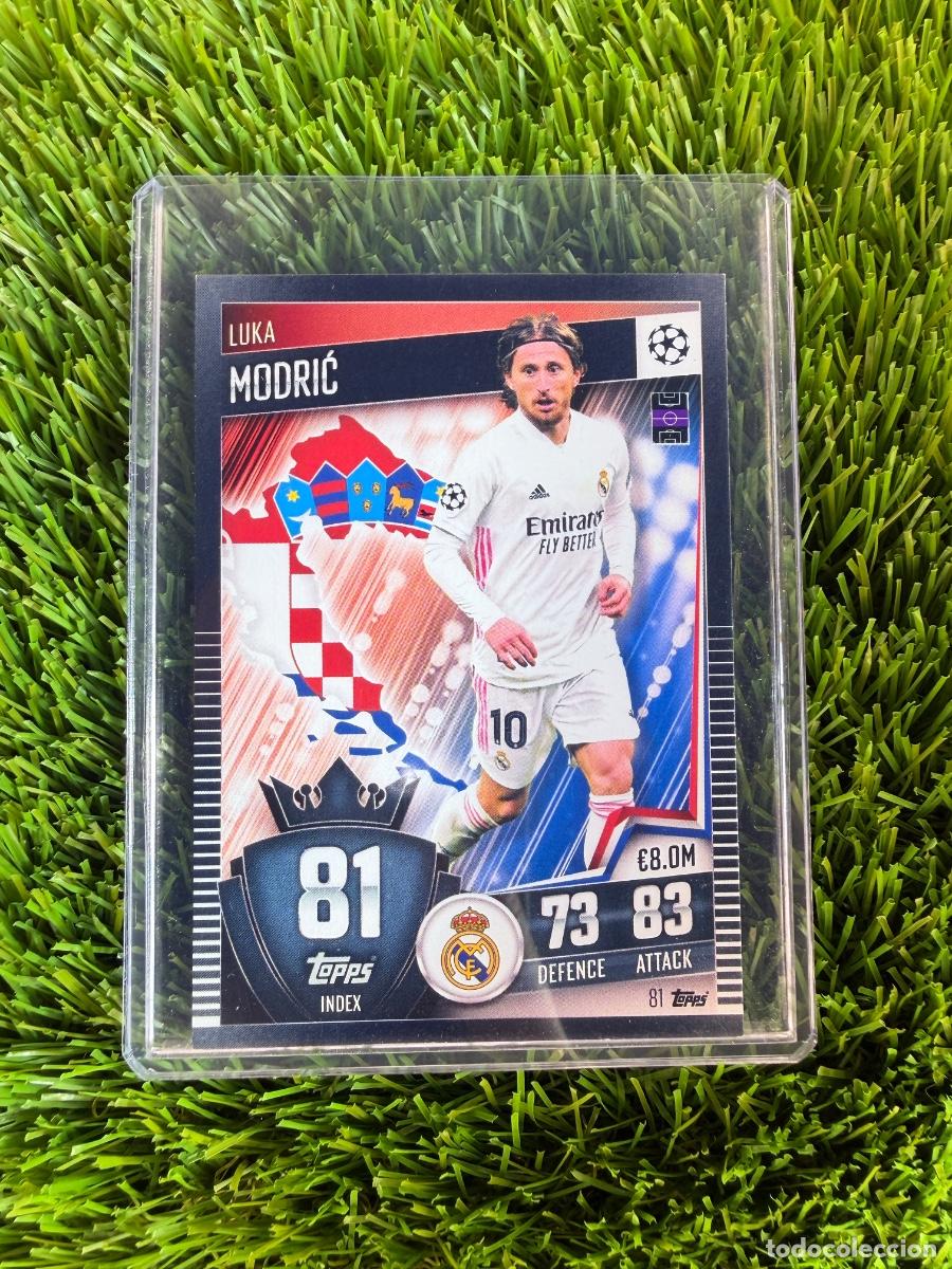 Cromos de f&uacute;tbol: N&ordm; 81 Luka Modric Real Madrid CF Match Attax 101 20 21