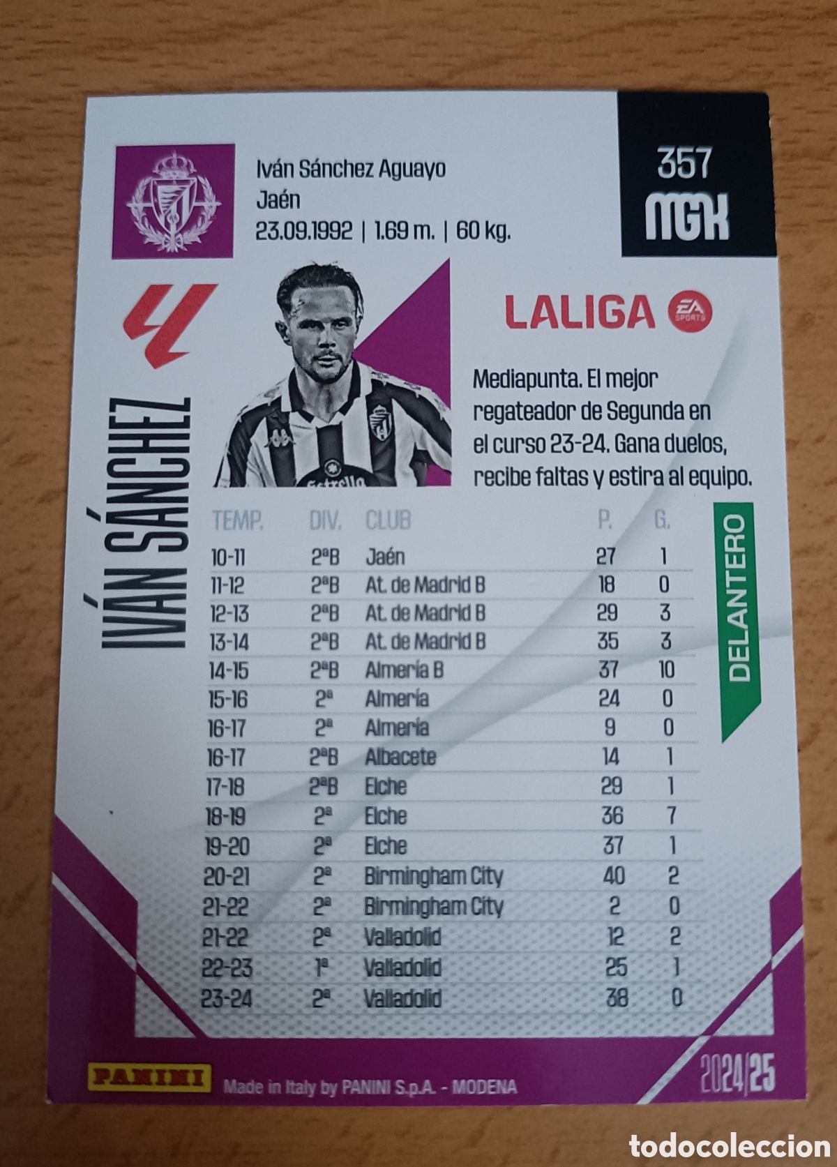 Cromos de f&uacute;tbol: Cromo error Bartra Betis Megacracks 24/25 - Foto 2