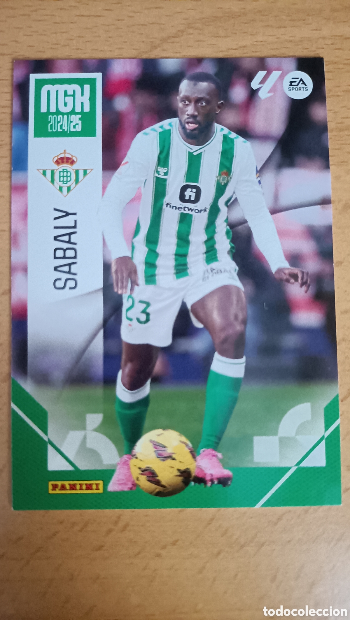 Football Stickers: Cromo error Sabaly Betis Megacracks 24/25