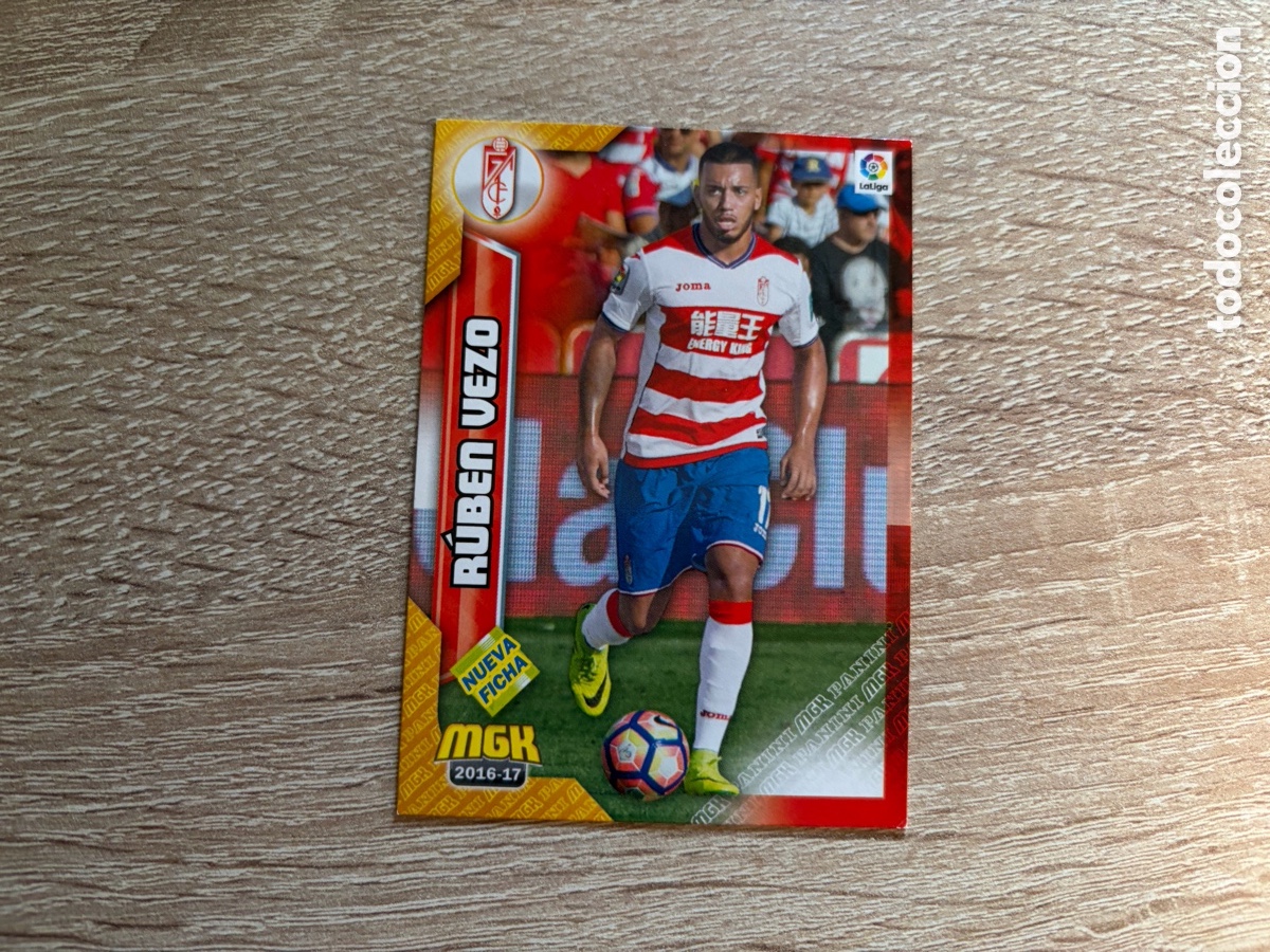Cromos de f&uacute;tbol: 249 BIS R&Uacute;BEN VEZO NUEVA FICHA MEGACRACKS MGK 2016 2017 16 17 GRANADA CF