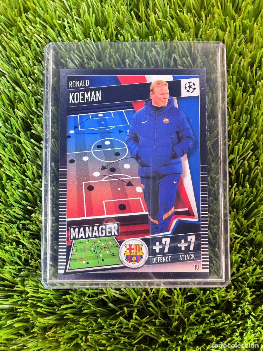 Cromos de f&uacute;tbol: N&ordm; 110 Ronald Koeman Manager FC Barcelona Match Attax 101 20 21