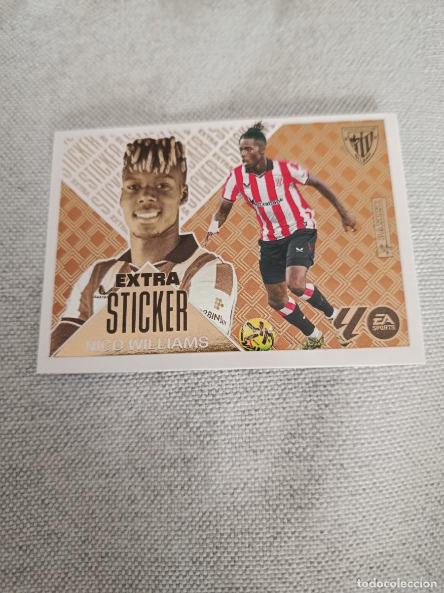 Cromos de f&uacute;tbol: Cromo liga este 26/27. Nico Williams. Athletic de Bilbao. Extra sticker bronce.