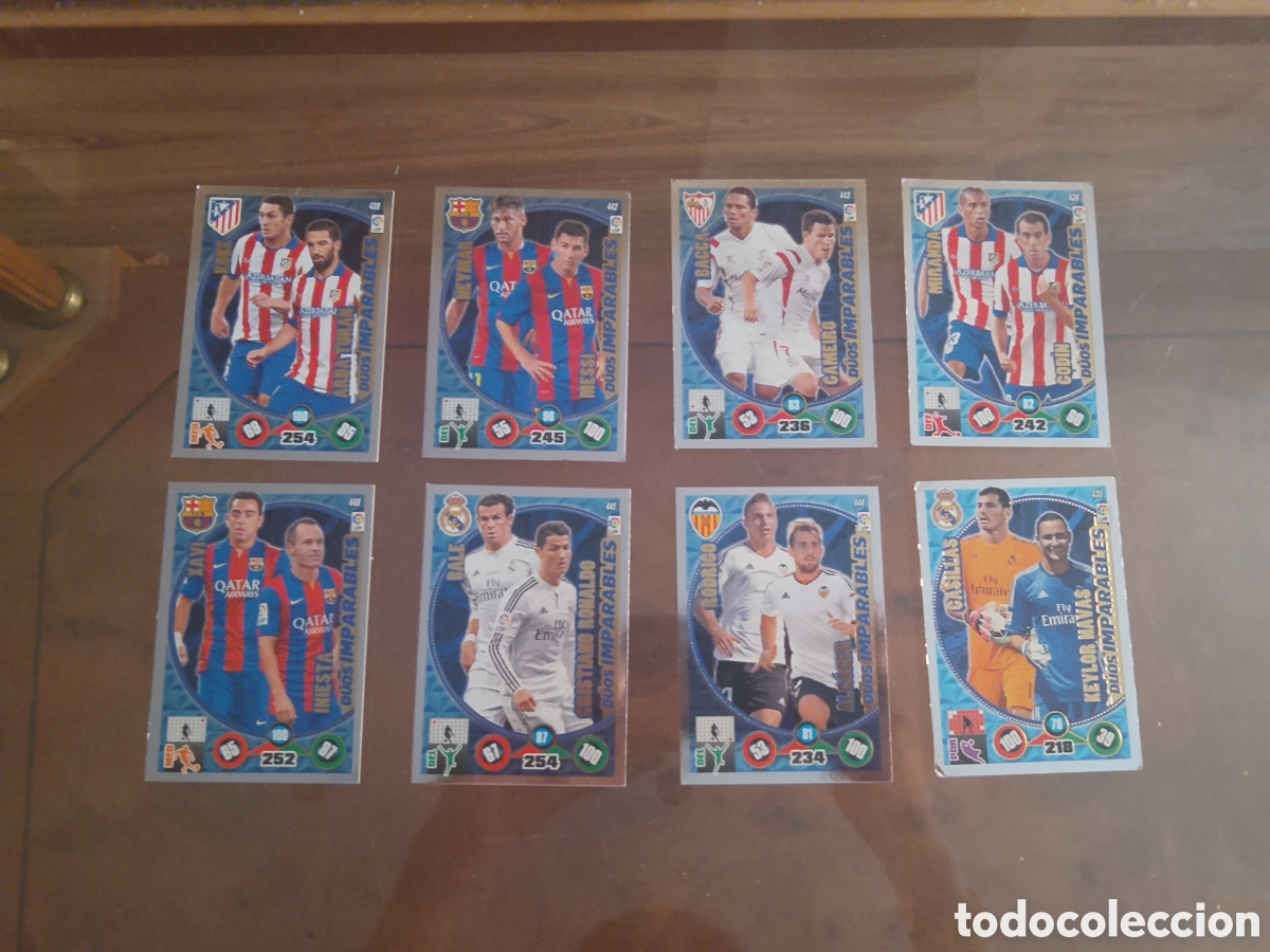 Cromos de f&uacute;tbol: Pack 8 cartas dios imparables, cristiano Ronaldo, Messi, Neymar, Adrenalyn XL 14/15 2014 2015