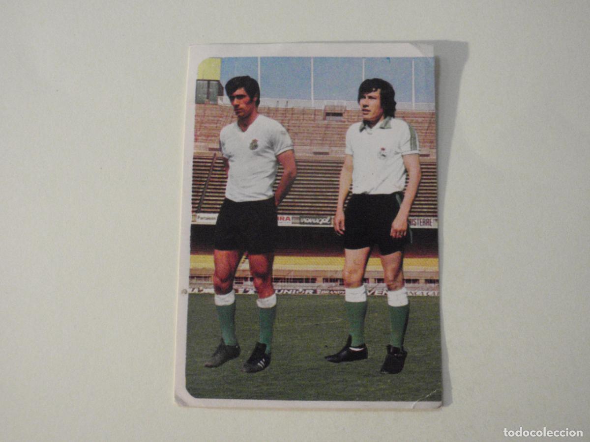 Football Stickers: Cromo de f&uacute;tbol 181 BRAVO - A. AGUIRRE (Racing). Liga 1975 1976 RUIROMER - RUIZ ROMERO 75 76
