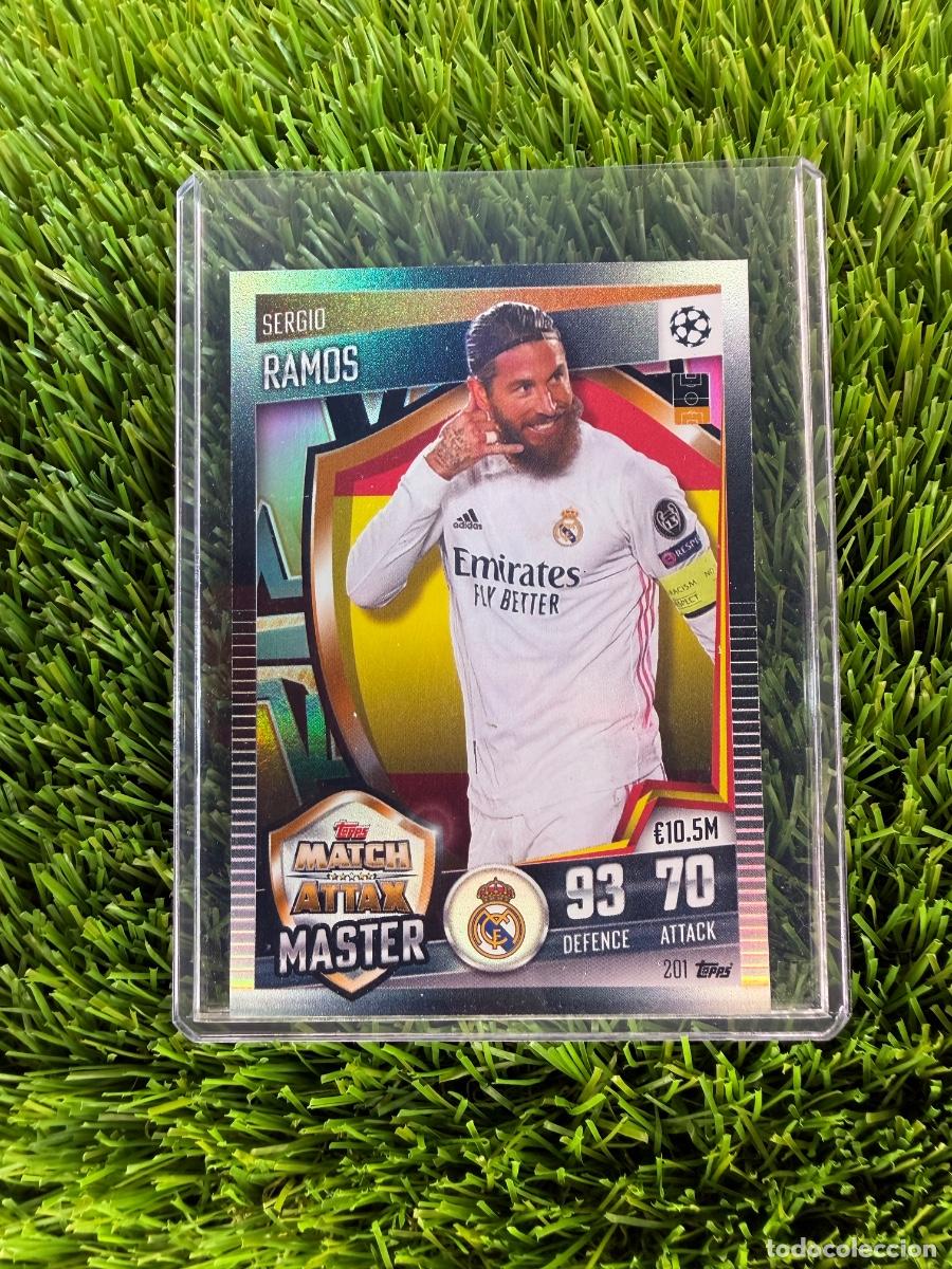 Cromos de Futebol: N&ordm; 201 Sergio Ramos Match Attax Master Real Madrid CF Match Attax 101 20 21