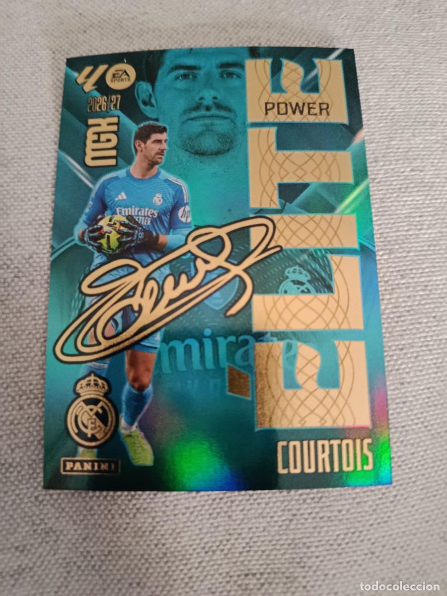 Football Stickers: Megacracks 26/27. 4P- Courtois. Real Madrid. Elite power.