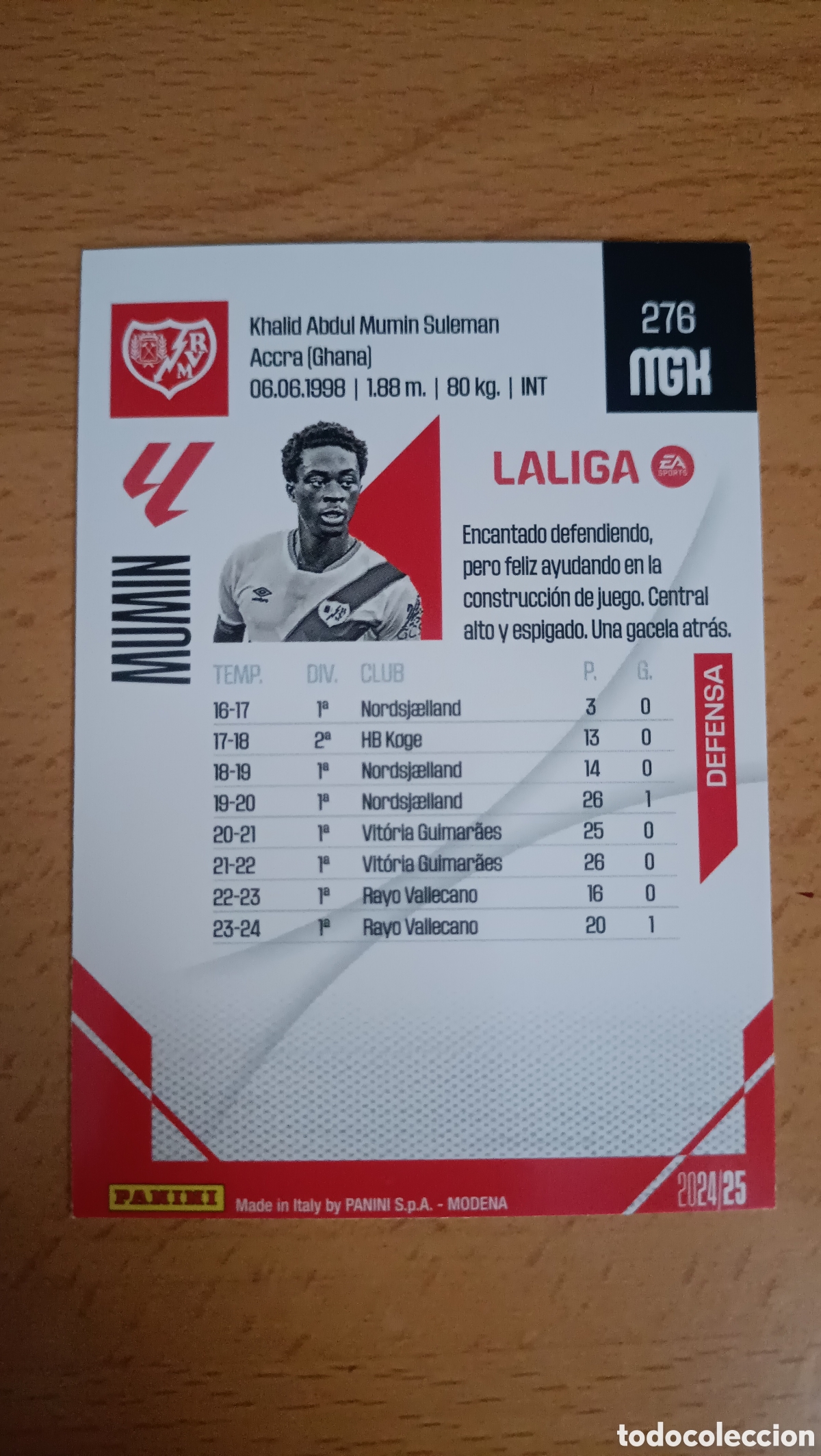 Cromos de f&uacute;tbol: Cromo error Sol&iacute;s Girona Megacracks 24/25 - Foto 2