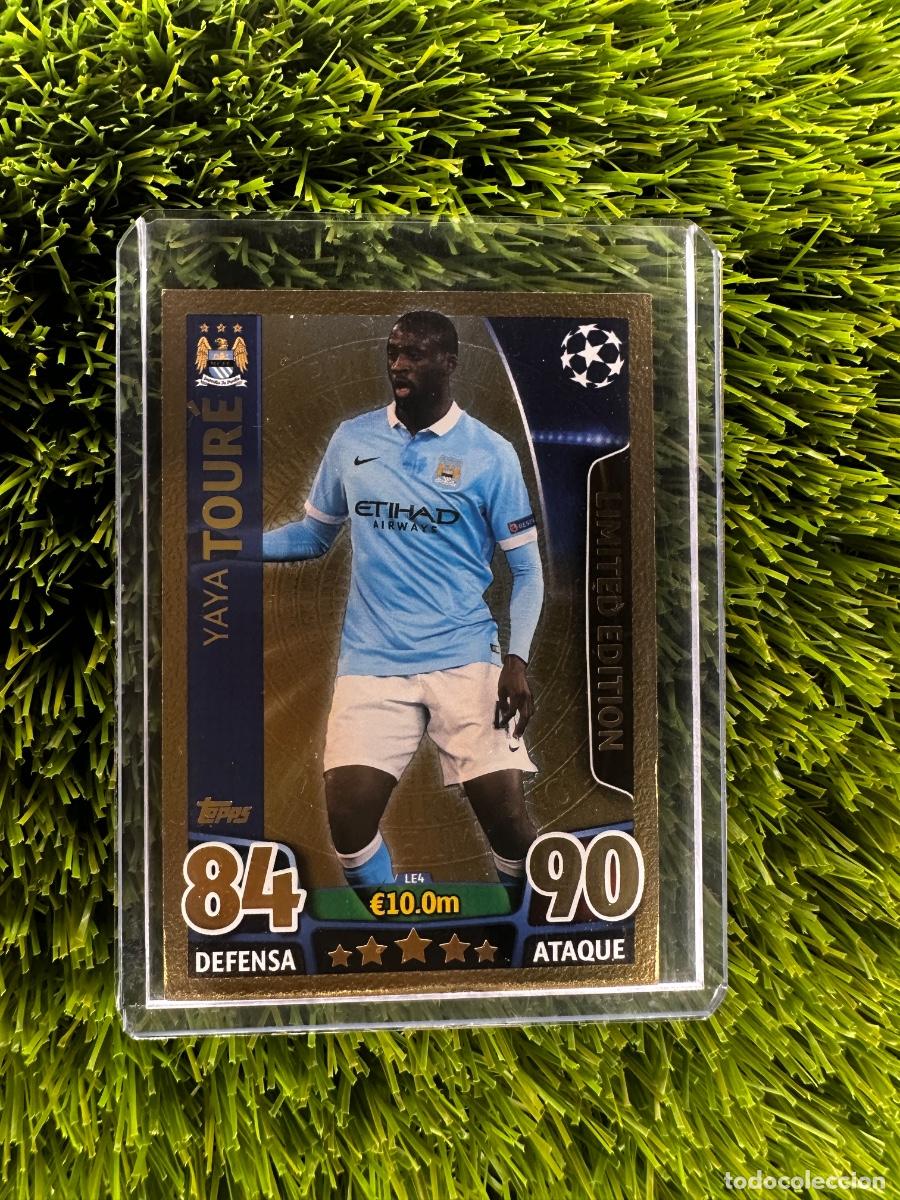 Cromos de f&uacute;tbol: N&ordm; LE4 Yaya Tour&eacute; Limited Edition Gold Manchester City Match Attax 15 16
