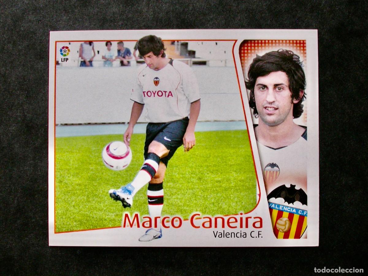 Fu&szlig;ball-Sticker: MARCO CANEIRA / FICHAJE 20 / VALENCIA / EDICIONES ESTE LIGA 2004-2005 04-05 / NUNCA PEGADO