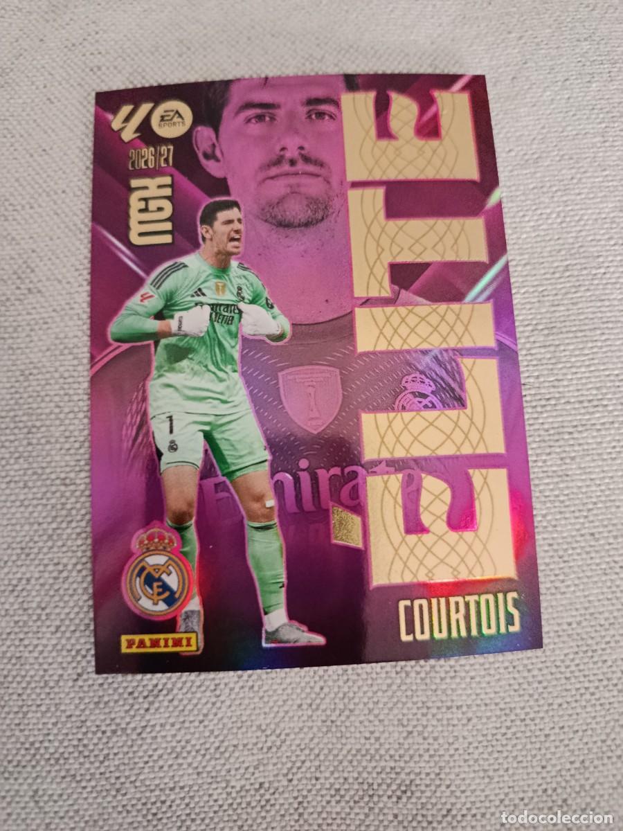 Fu&szlig;ball-Sticker: Megacracks 26/27. 4- Courtois. Real Madrid. Elite.