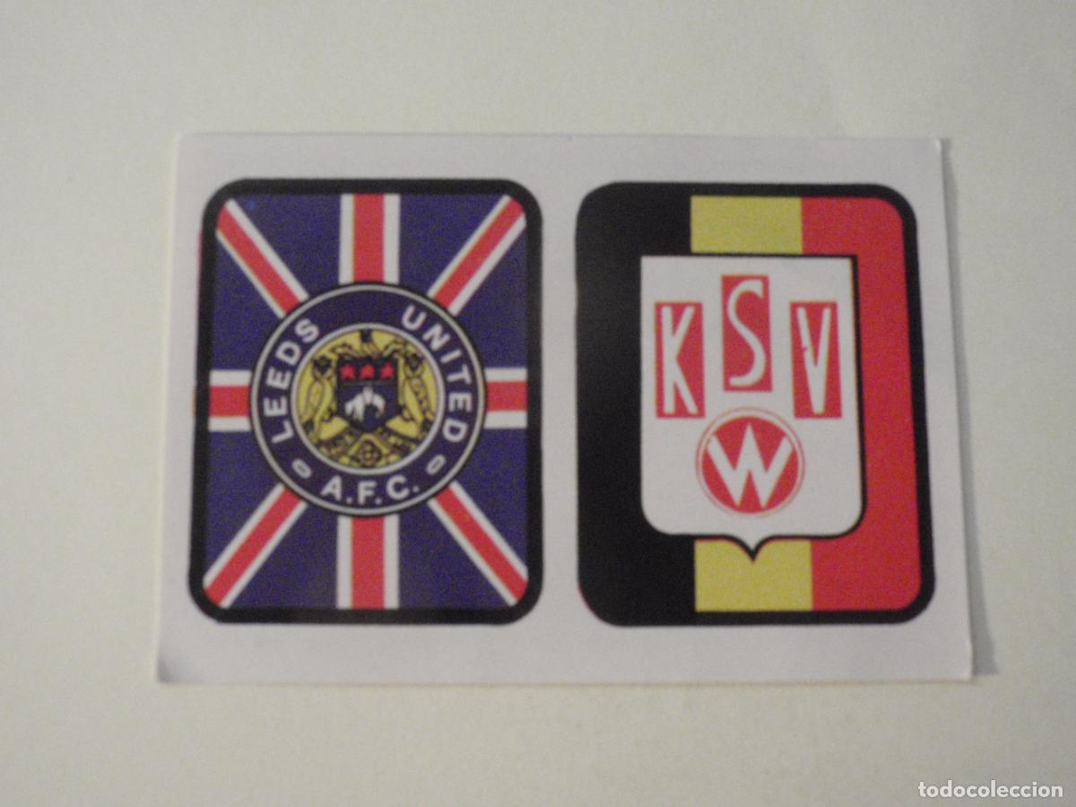 Fu&szlig;ball-Sticker: Cromo de f&uacute;tbol 227 Escudos WARENGEN - LEEDS UNITED. Liga 1975 1976 RUIROMER - RUIZ ROMERO 75 76