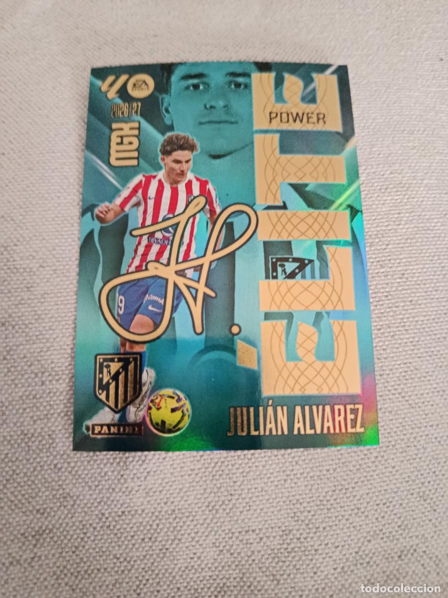 Fu&szlig;ball-Sticker: Megacracks 26/27. 8P- Juli&aacute;n &Aacute;lvarez. Atl&eacute;tico de Madrid. Elite power.