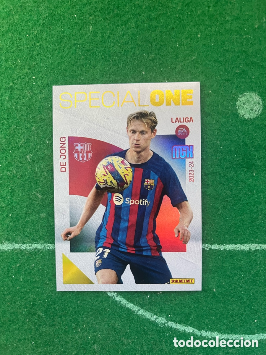 Fu&szlig;ball-Sticker: 389 DE JONG BARCELONA MEGACRACKS 2023 2024 PANINI SPECIAL ONE