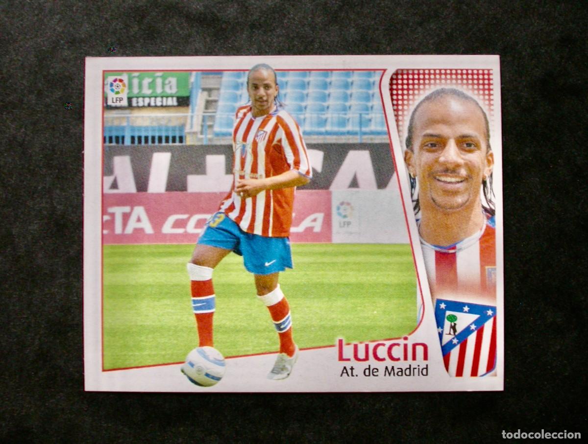 Fu&szlig;ball-Sticker: LUCCIN / FICHAJE 21 / ATL&Eacute;TICO DE MADRID / EDICIONES ESTE LIGA 2004-2005 04-05 / NUNCA PEGADO