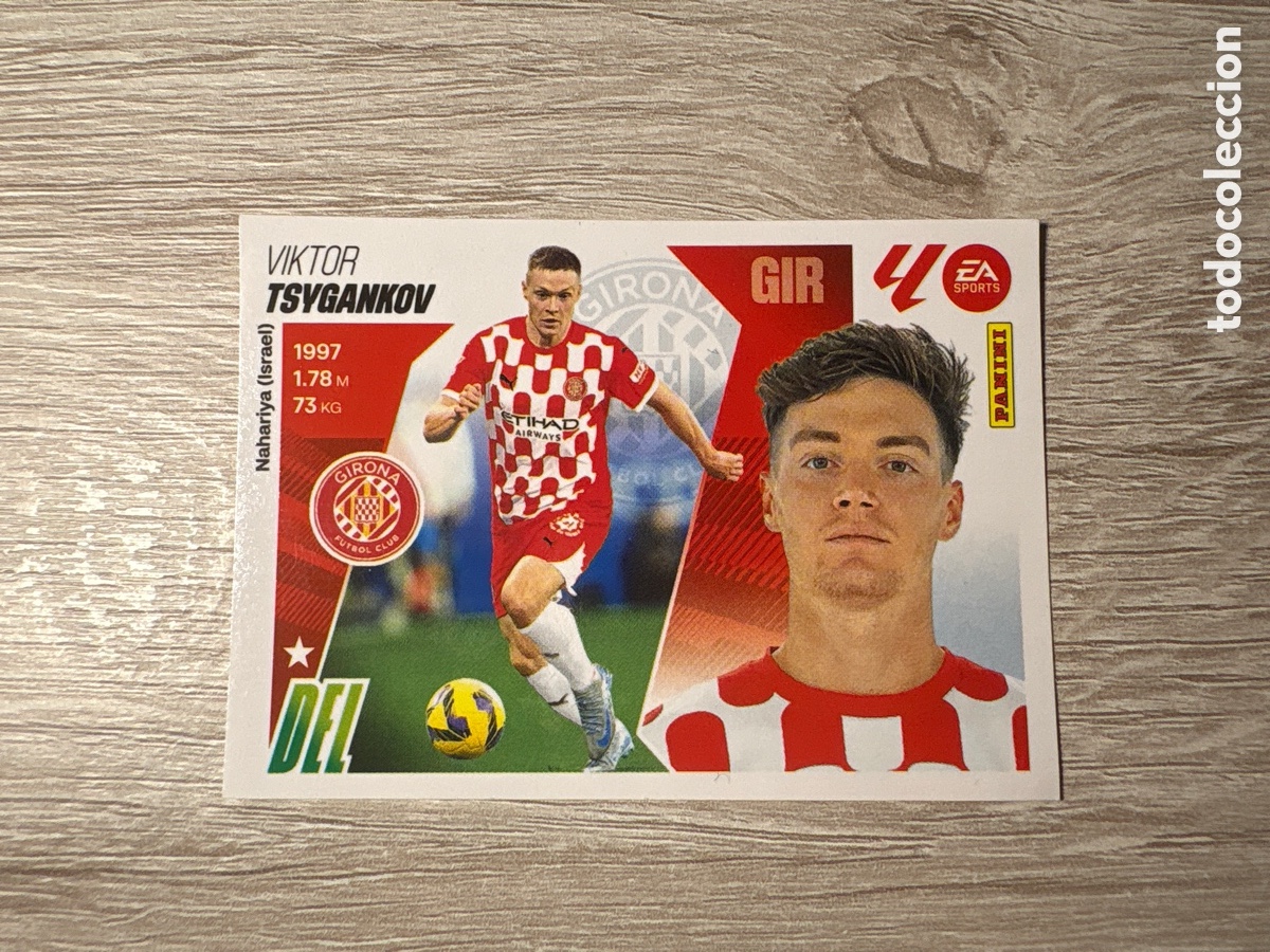 Fu&szlig;ball-Sticker: N 16 VIKTOR TSYGANKOV, GIRONA FC, LIGA ESTE 2025 2026 PANINI