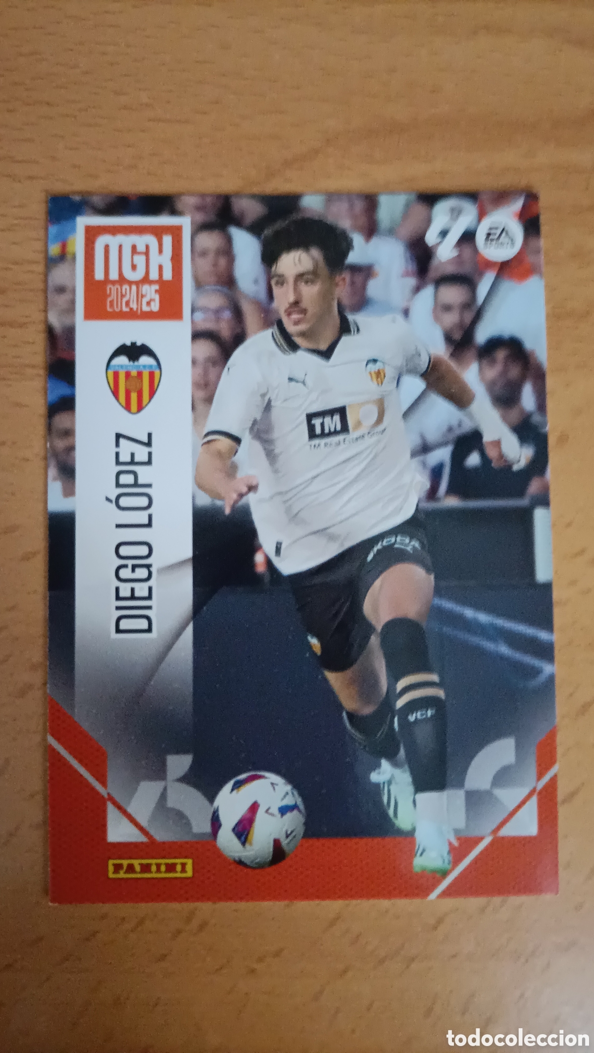 Fu&szlig;ball-Sticker: Cromo error Diego L&oacute;pez Valencia Megacracks 24/25
