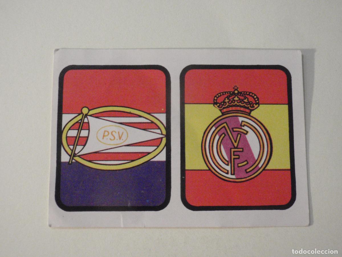 Fu&szlig;ball-Sticker: Cromo de f&uacute;tbol 251 REAL MADRID - P.S.V. EINDHOVEN. Liga 1975 1976 RUIROMER - RUIZ ROMERO 75 76