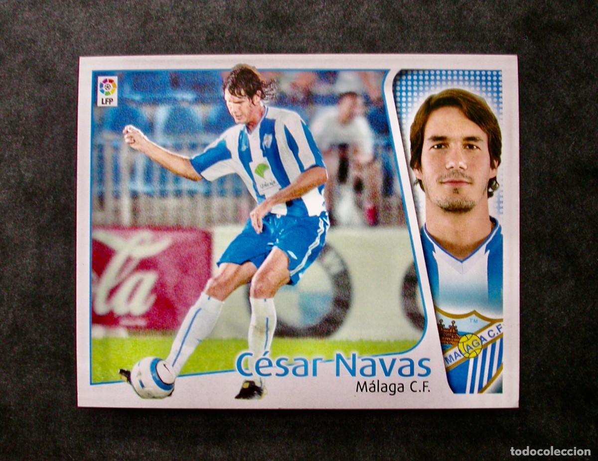 Cromos de f&uacute;tbol: C&Eacute;SAR NAVAS / COLOCA / M&Aacute;LAGA / EDICIONES ESTE LIGA 2004-2005 04-05 / NUNCA PEGADO