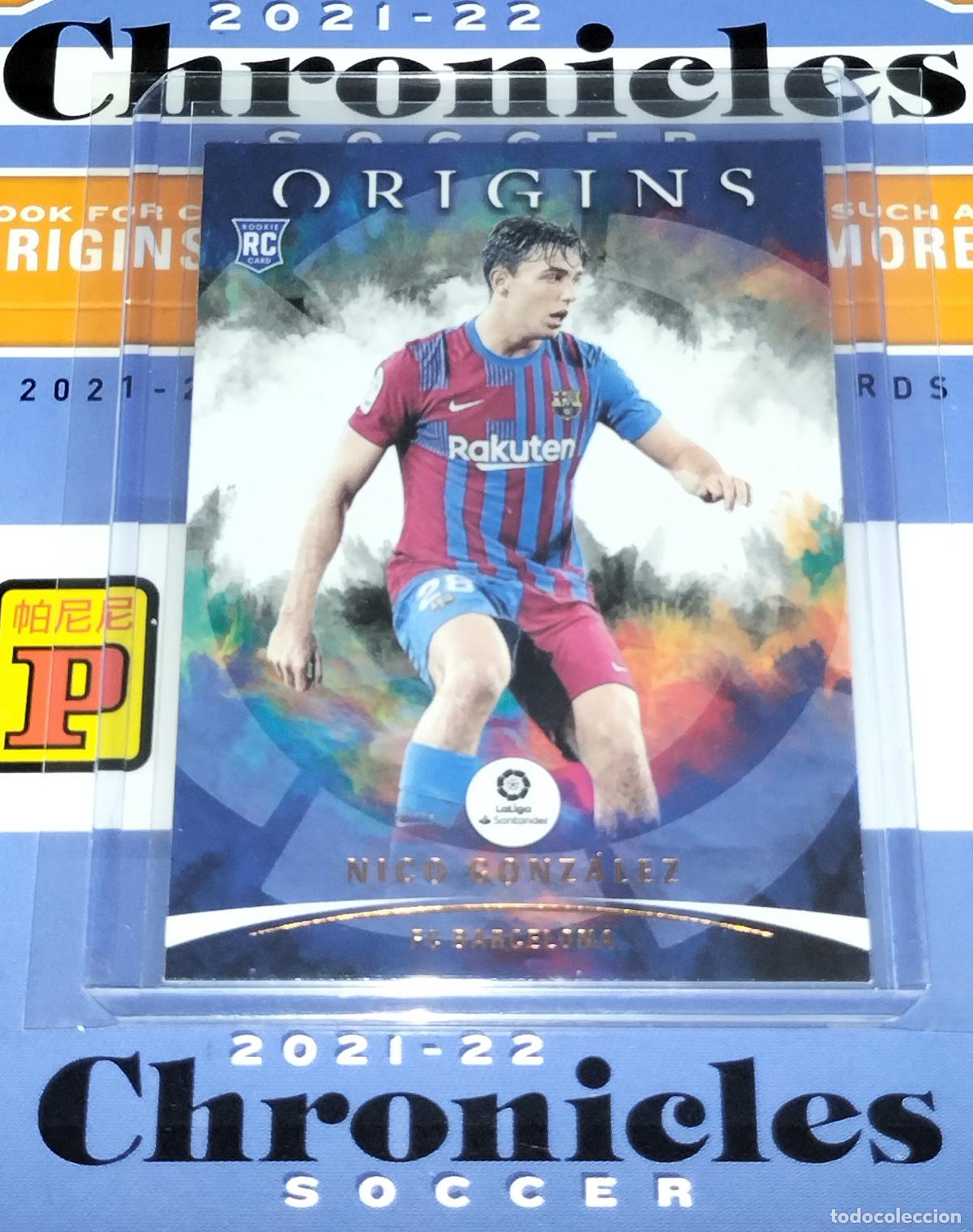 Cromos de f&uacute;tbol: N&ordm; 88 NICO GONZALEZ ROOKIE BARCELONA CARD CHRONICLES ORIGINS LA LIGA SOCCER 2021 2022 21 22 PANINI