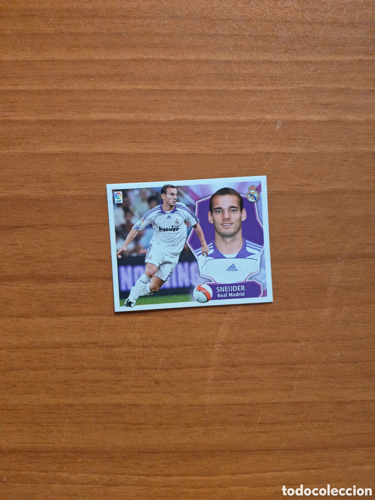 Cromos de f&uacute;tbol: Cromo Sneijder Real Madrid Liga Este 2008/09