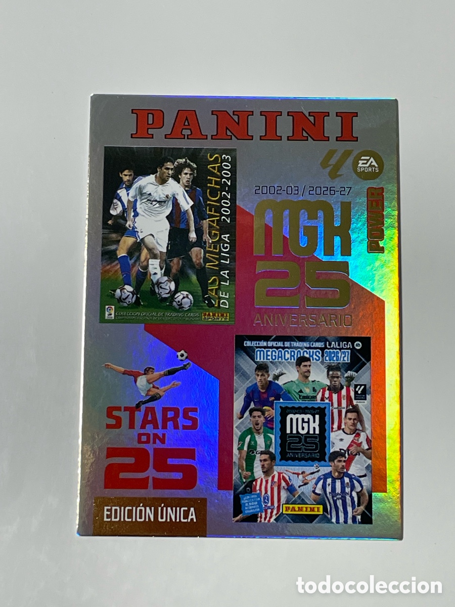 Cromos de f&uacute;tbol: Panini Megacracks 2026/27 25 Aniversario Edici&oacute;n &uacute;nica #424P