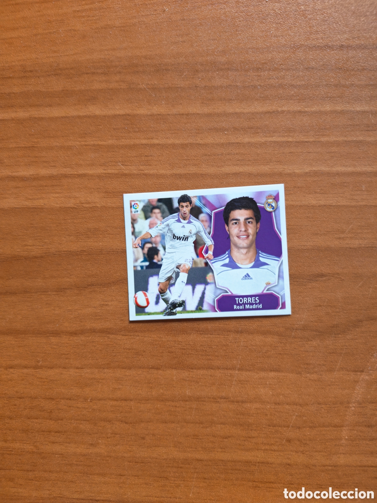 Cromos de f&uacute;tbol: Cromo Torres Real Madrid Liga Este 2008/09