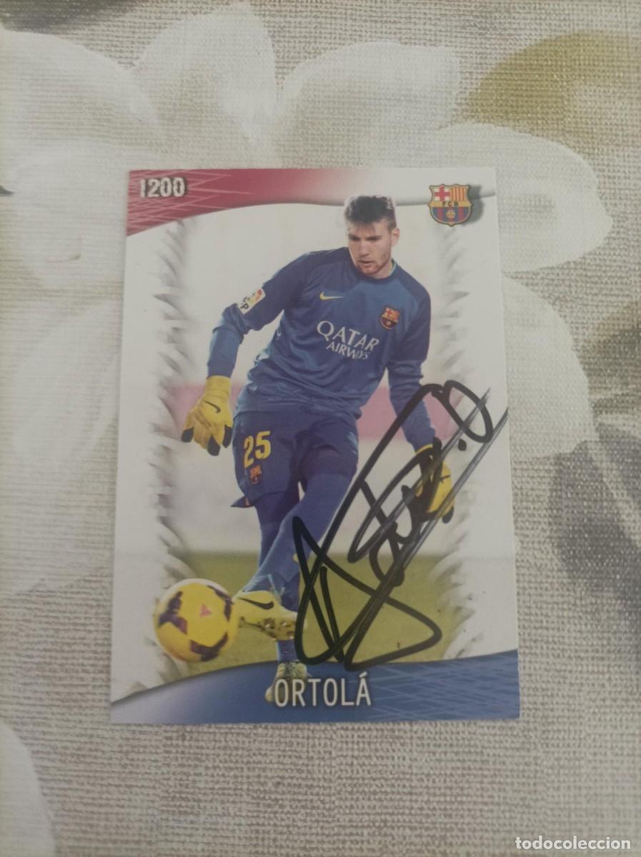 Figurine di Calcio: Cromo futbol firmado Ortola