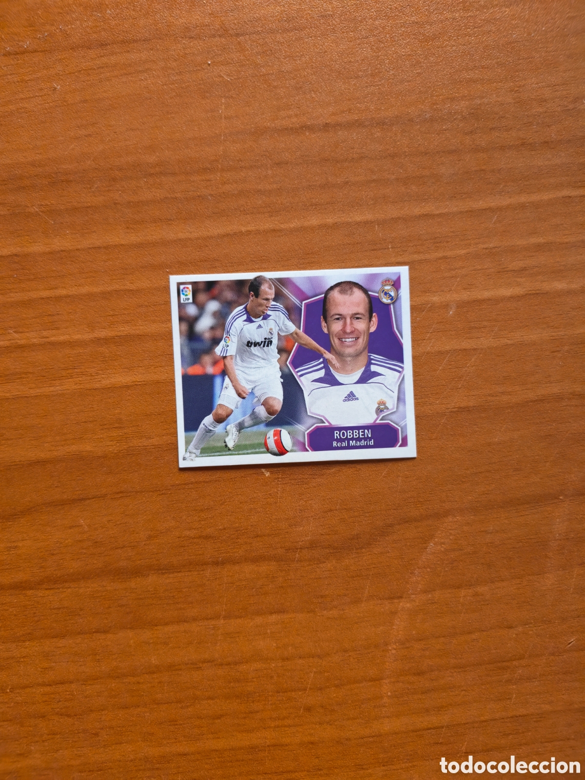 Football Stickers: Cromo Robben Real Madrid Liga Este 2008/09